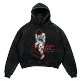 2024 Men Spring Hoodie Retro Japanese Anime Graphic Hoodies Boxer Hip