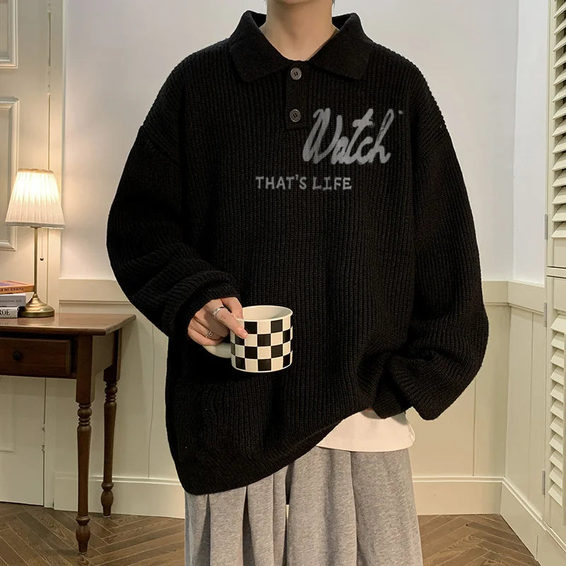 retro street knitwear, high-street look, trendy streetwear apparel for men and women