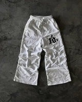 streetwear sweatpants y2k pants mens womens hip hop striped letters embroidery retro cotton baggy hosen joggers cargo pants unique joggers style 541