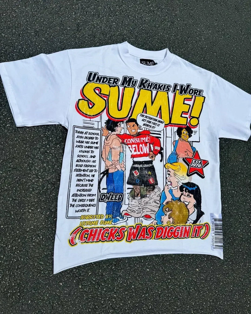 Sadcore Streetwear – Harajuku Astronaut Graphic T Shirts Oversized Y2K Tops 100 C – Edgy Streetwear for All Genders