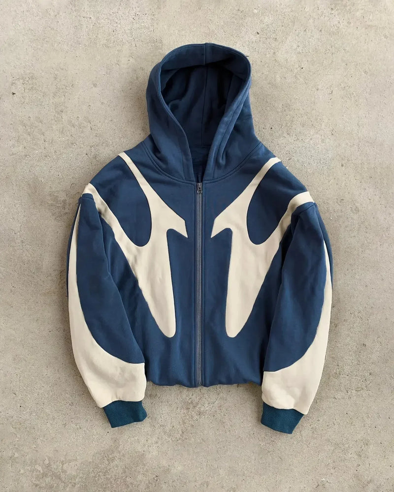 Hip Hop Long Sleeve Women New Streetwear Y2K Zip Up Hoodie Men Style G