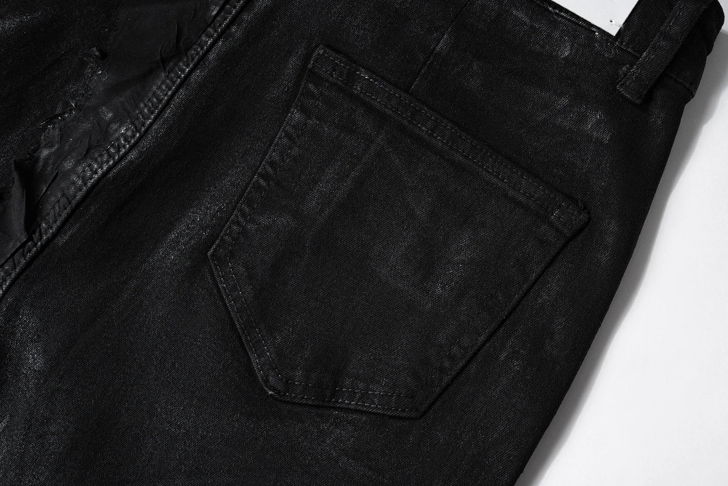 y2k streetwear wax leather strecth jeans for men and women ropa hombre baggy flare pants oversized straight denim trousers 1 unique jeans style 1145