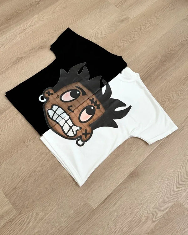 Trapwear Vintage t-shirt – 2024 Summer Fashion Trendy Brand Anime Cartoon Print Oversiz