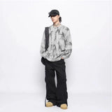 layered flame street knit, photo-ready knit, trendy urban fashion top for men, layered streetwear look