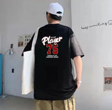 Anime Vintage print – Korean Creative Design Fashion Printed Short Sleeved T Shirt
