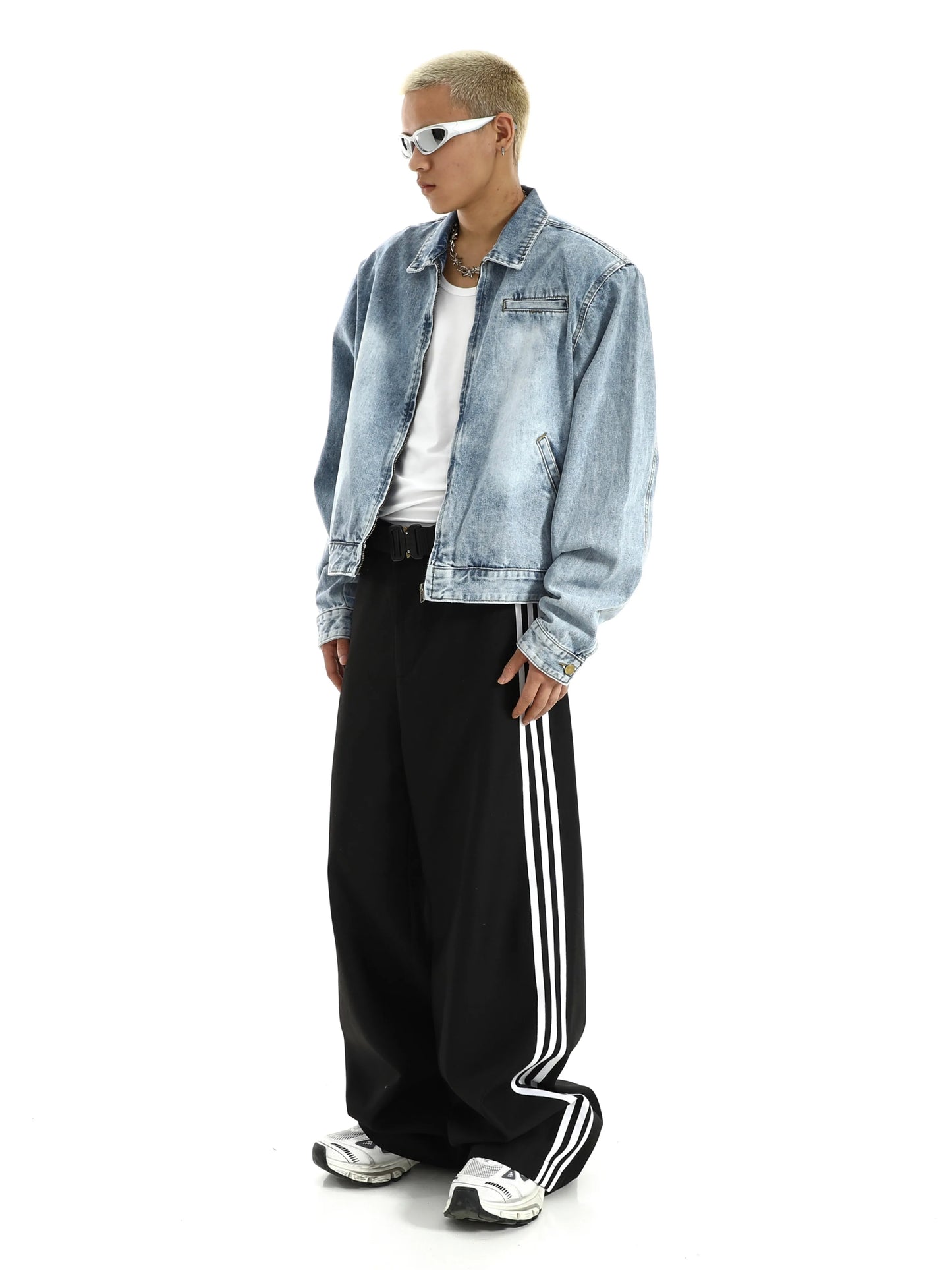 wide shoulder harajuku denim jacket coat mens fashion hip hop distressed washed jeans outerwear casual streetwear jackets nan - variant style 8fba82 for streetwear fashion