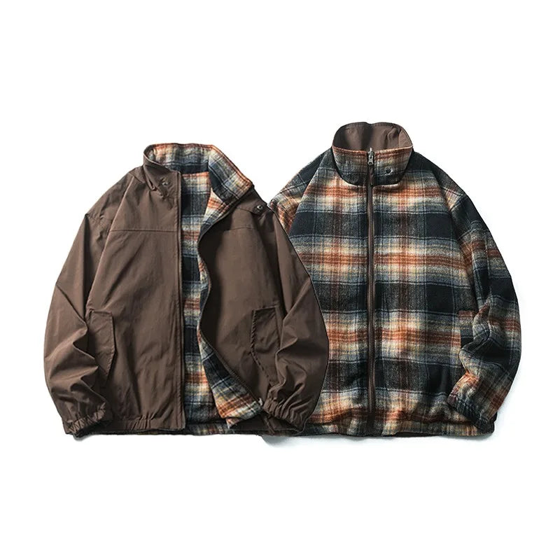 zip-up minimalist jacket, cold-season outfit - aesthetic hip hop inspired casual wear