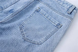 2024 Streetwear Blue Jeans Letter Printing Vintage Retro Denim Trousers Harajuku Jogger Denim Jeans Hipster