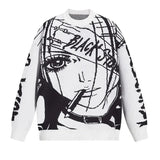 y2k flame knit sweater in soft cotton blend for fashion-forward fall wardrobes, ideal for men’s fashion and seasonal streetwe