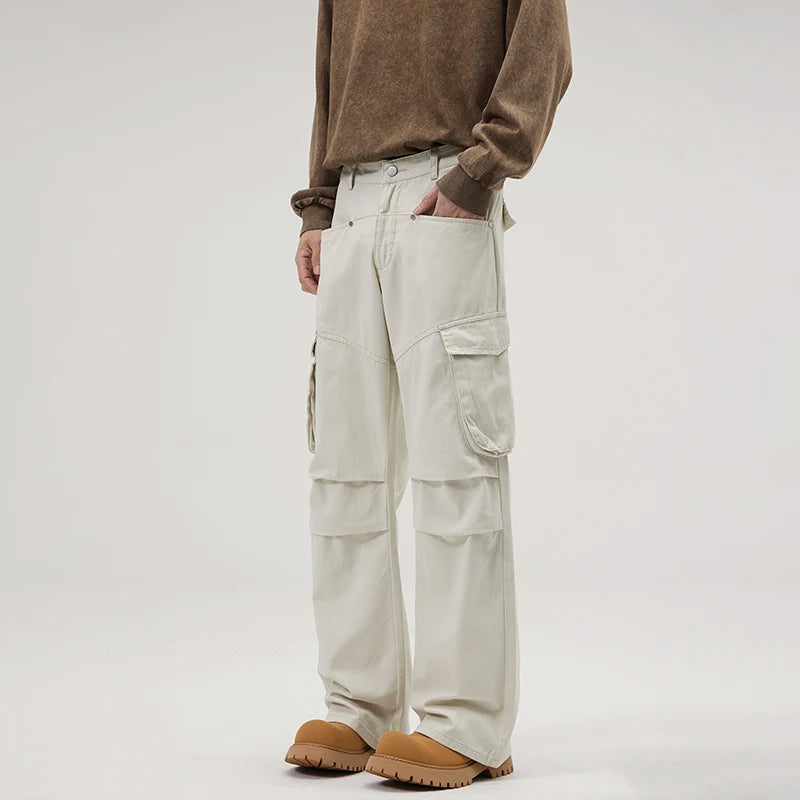 men multi pocket streetwear fashion loose casual plus size cargo pants women pure cotton hip hop y2k pants cityboy trousers unique cargo style 1797