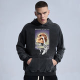 sadcore graphic tee featuring rainbowtouches washed hoodie vintage men high street skulls fashion hip hop unisex hoodies loose casual mens clothing