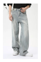 vintage baggy jeans mens streetwear hip hop loose blue denim pants hi street luxury designer jeans trousers man unique jeans style 4489