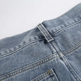 streetwear straight pants ladies ripped jeans mid waist loose wide leg pants ladies jeans y2k summer high street cargo pants unique cargo style 2744