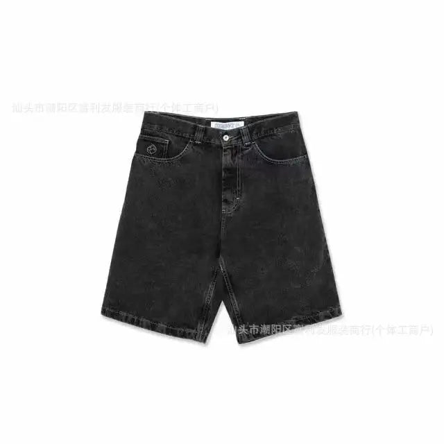 bigboy foreign trade american retro autumn new mens jeans ins black loose straight wide leg cargo pants streetwear men joggers unique joggers style 2377