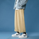 cotton casual pants men fashion oversized wide leg pants men streetwear hip hop loose straight pants mens vintage trousers m 3xl relaxed fit trousers