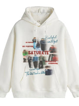 Cash flow hoodie with flashy success-driven graphics