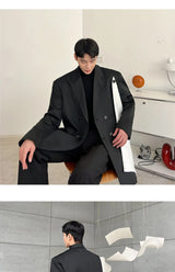 flare pants men vintage fashion casual bell bottom trousers male streetwear net celebrity long pants stage costume unique default style 2789