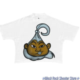 Trap Vault T-Shirt – Iced Dollar Flame Graphic Y2K Drip