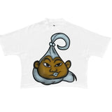 Y2K Graffiti Print T-Shirt – Retro Flame Tag Urban Streetwear