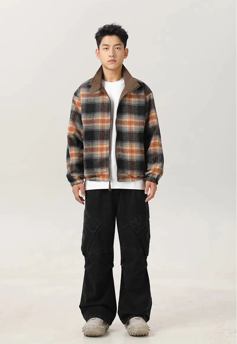 leather varsity coat, fall fit essential - trendy urban streetwear fashion for men and women