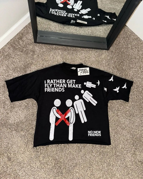 Glitchcore Design – American Letter Print Graphic T Shirts Vintage New – Edgy Streetwear for All Genders