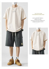 summer american casual retro shorts for men 2025 new loose straight short sweatpant streetwear fashion five point baggy bermudas unique joggers style 345