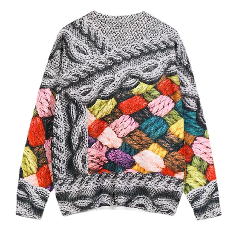 hip hop sweater pullover streetwear harajuku 3d painting knitted sweater retro vintage mens casual cotton pullovers sweaters streetwear fashion hoodie, unique limited edition hoodie, high quality cotton pullover