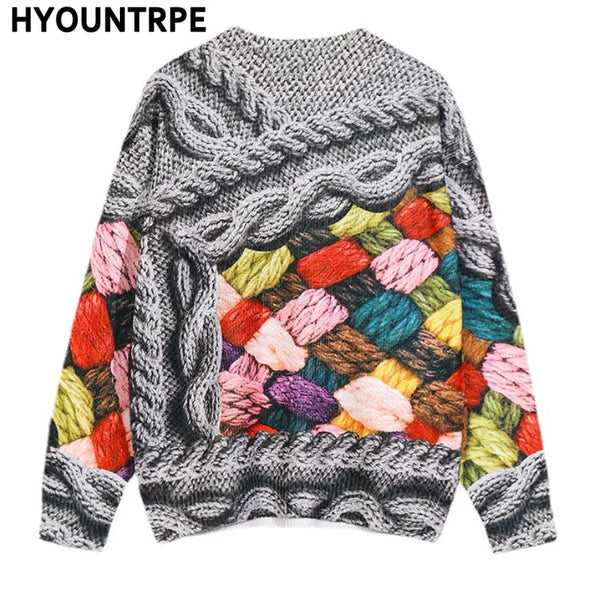 hip hop sweater pullover streetwear harajuku 3d painting knitted sweater retro vintage mens casual cotton pullovers sweaters streetwear fashion hoodie, unique limited edition hoodie, high quality cotton pullover