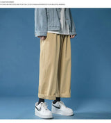 cotton casual pants men fashion oversized wide leg pants men streetwear hip hop loose straight pants mens vintage trousers m 3xl unique default style 3788