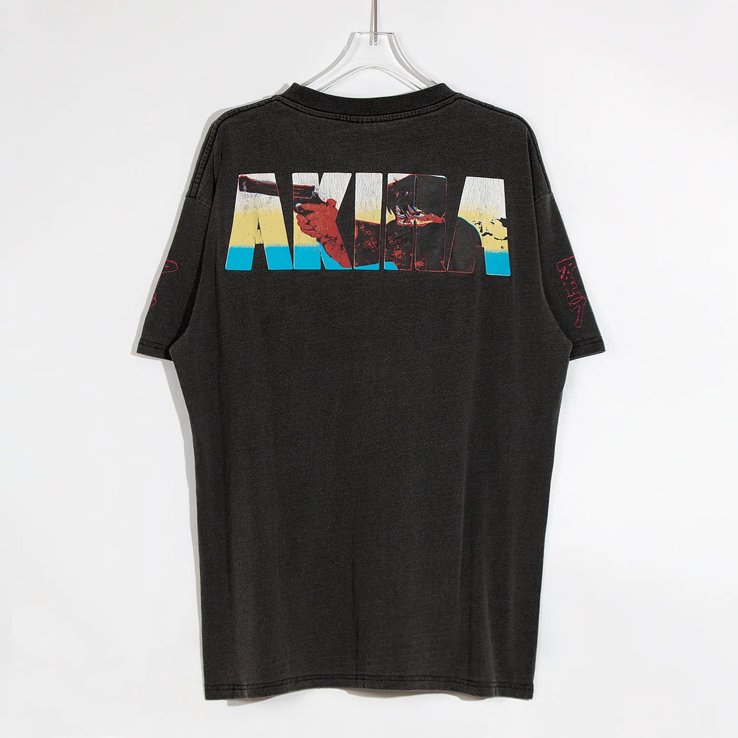 Y2K vintage t-shirt featuring 24ss summer vintage retro anime printing high street t shirt tops