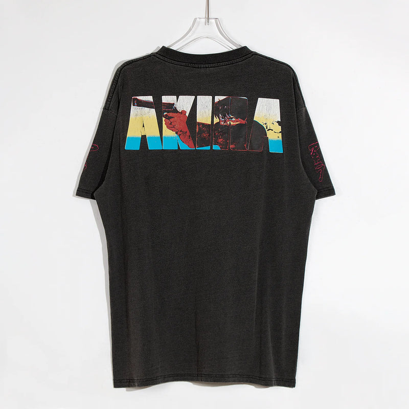 Y2K vintage t-shirt featuring 24ss summer vintage retro anime printing high street t shirt tops