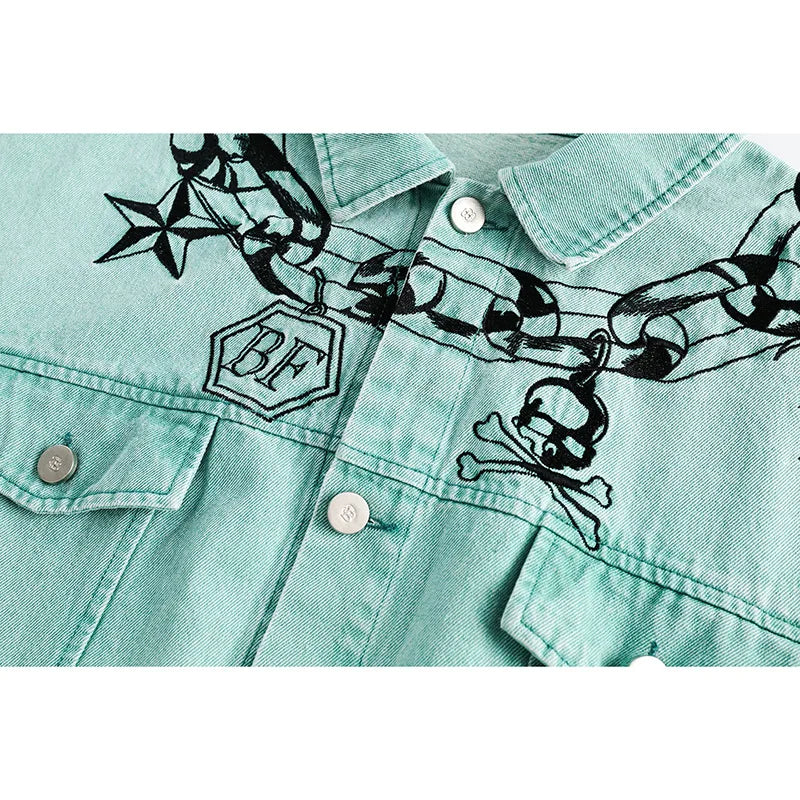 Puffer high fashion graffiti bomber vintage parka