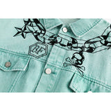 Puffer high fashion graffiti bomber vintage parka