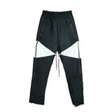 three dimensional adhesive zipper splicing functional patchwork cargo trousers mens high street vibe thin nylon cargo pants baggy cargo bottoms