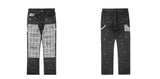 ripped holes patchwork denim jeans mens high street zipper straight jeans hip hop streetwear casual loose joggers jeans pants unique joggers style 2574