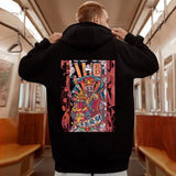 Mens Funny The God Of Wealth Graphic Hoodies 2025 Autumn Hip Hop Print