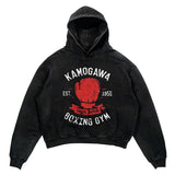 2024 Men Spring Hoodie Retro Japanese Anime Graphic Hoodies Boxer Hip