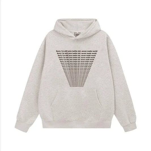 Trendy Fall Fashion Sweater – Autumn Mens Y2K Letter Printed Goth Hoodies New American Streetwear Hooded Sweatshirts Hip Hop Fashion Pullover Retro Hoody | Zip Knit Drop #129