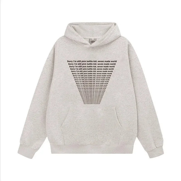 Trendy Fall Fashion Sweater – Autumn Mens Y2K Letter Printed Goth Hoodies New American Streetwear Hooded Sweatshirts Hip Hop Fashion Pullover Retro Hoody | Zip Knit Drop #129