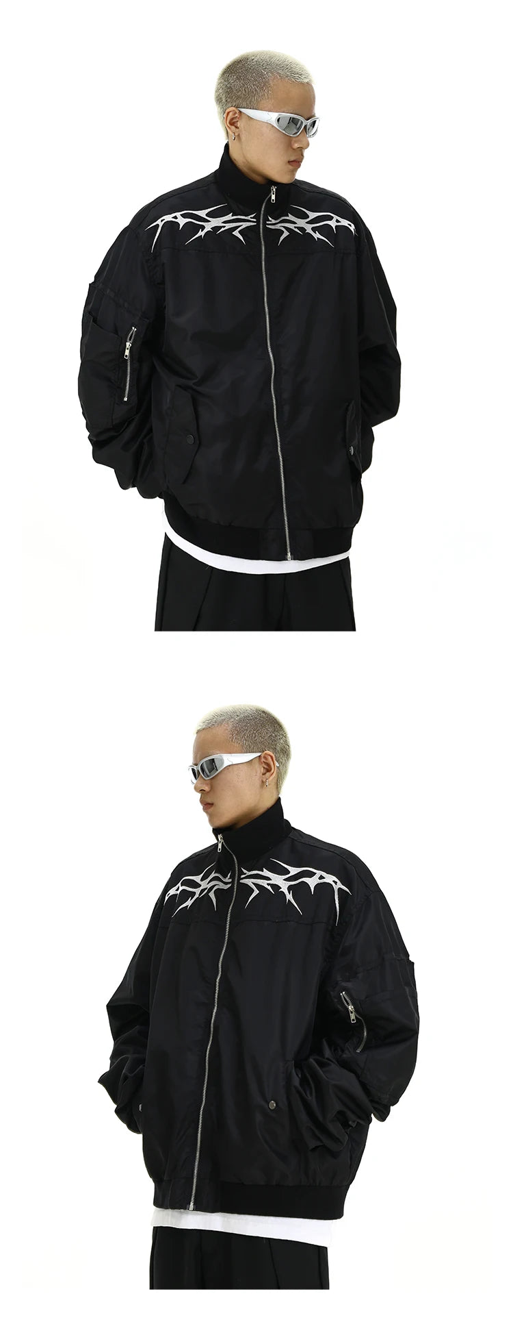 mens jacket winter warm parkas streetwear casual bomber zipper jackets hip hop fashion embroidery loose baseball coats nan ph - variant style 820975 for streetwear fashion