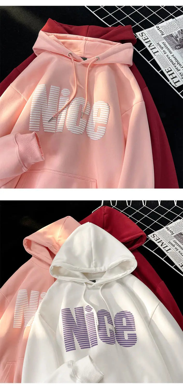 American Spring And Autumn Trendy Men And Women Hip Hop Retro Letter P