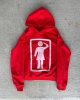 American Trendy Pattern Letter Oversize Hoodie Womens Y2K Street Hip H