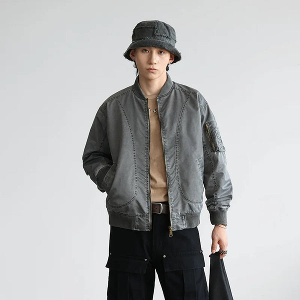 checkered varsity bomber, modern streetwear - aesthetic hip hop inspired casual wear