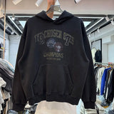 Cybercore hoodie with holographic graphics