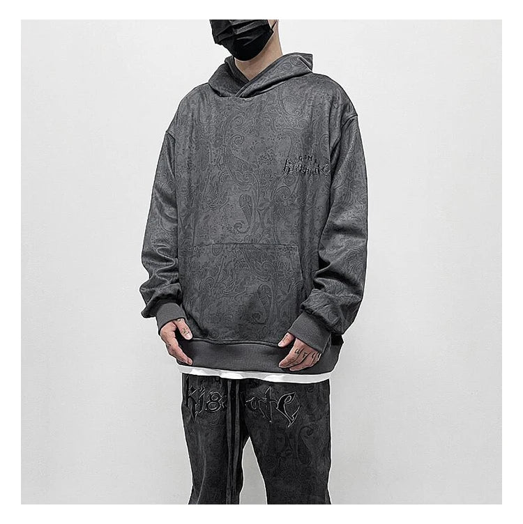 Vaporwave Drop – Fashion Paisy Hoodies Pullover Casual Suede Hooded – Streetwear Fashion for Men & Women