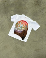 European and American New Summer Short-sleeved Y2k  Anime Portrait Print Oversized T-shirt Tops Harajuku Fashion Couple Clothing