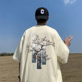 Harajuku Vintage anime – Chinese Style Graphic Short Sleeve T Shirts Mens Fashion