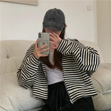 Autumn And Winter New Korean Style Ins Casual Sports Style Striped Hoo