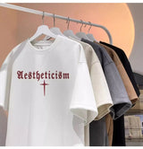 Gothic Broken heart – American Summer Trendy Men And Women Loose Personality Lette