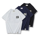 Skatercore Melting smiley – Summer Short Sleeved Mens New Retro Youth Motorcycle Letter
